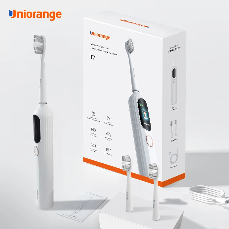 Глубокая 45 градусов колебания двойного действия отбеливающая волнистая зубная щетка колебательная и вибрационная волна звуковая электрическая