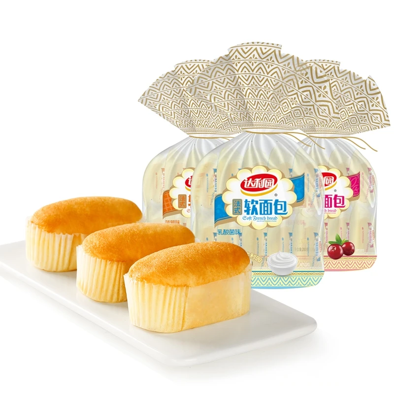 360 г/12 пакетов Daliyuan французский мягкий хлеб закуски для