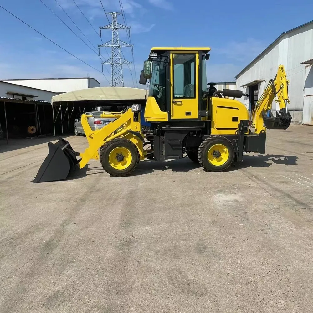 Manufacturer 4x4 Back hoe Loader Excavator Loader China Wheel Mini Backhoe Loader with Cheap Price.