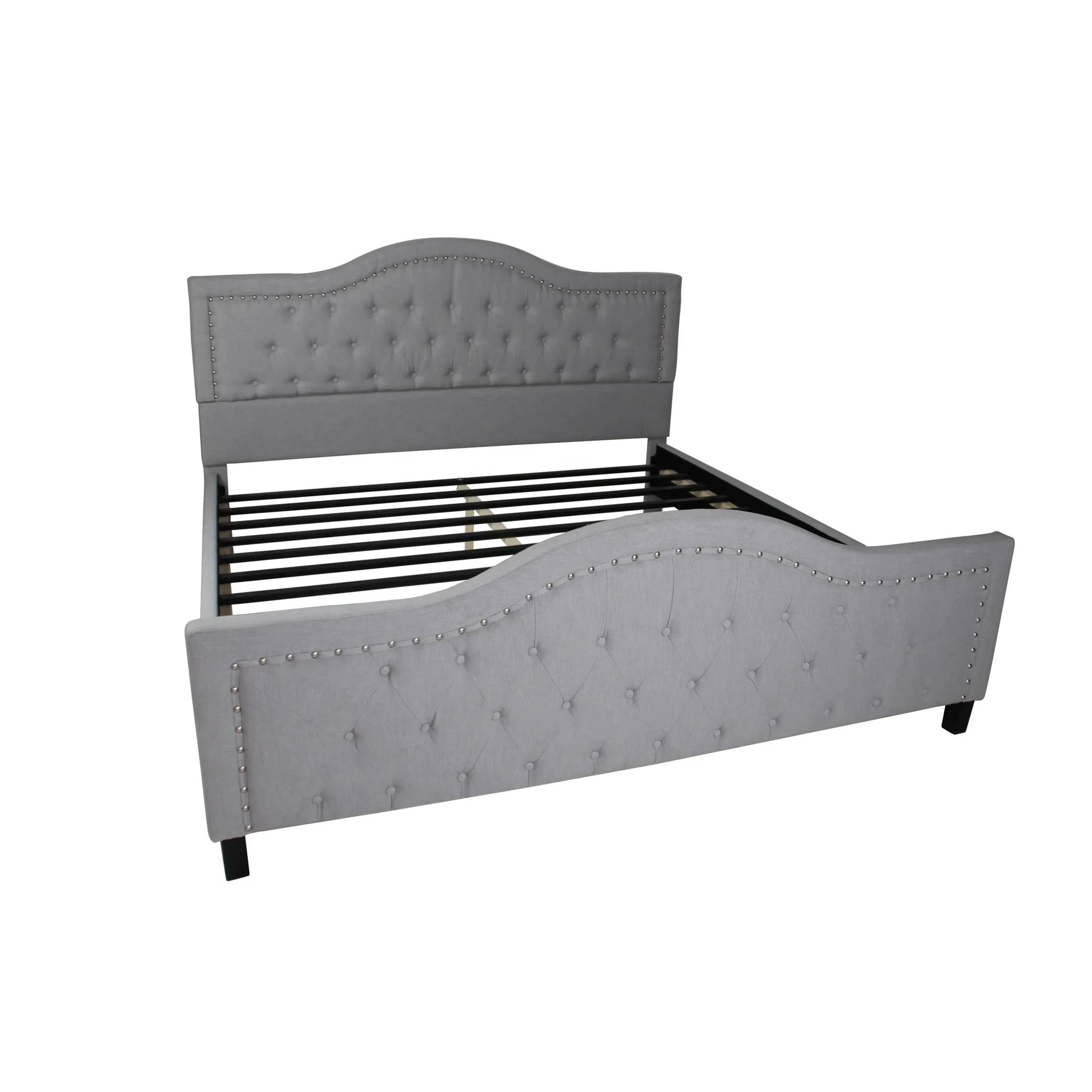 Bedroom Furniture Simple Tufted Upholstered Kids bed For Girls