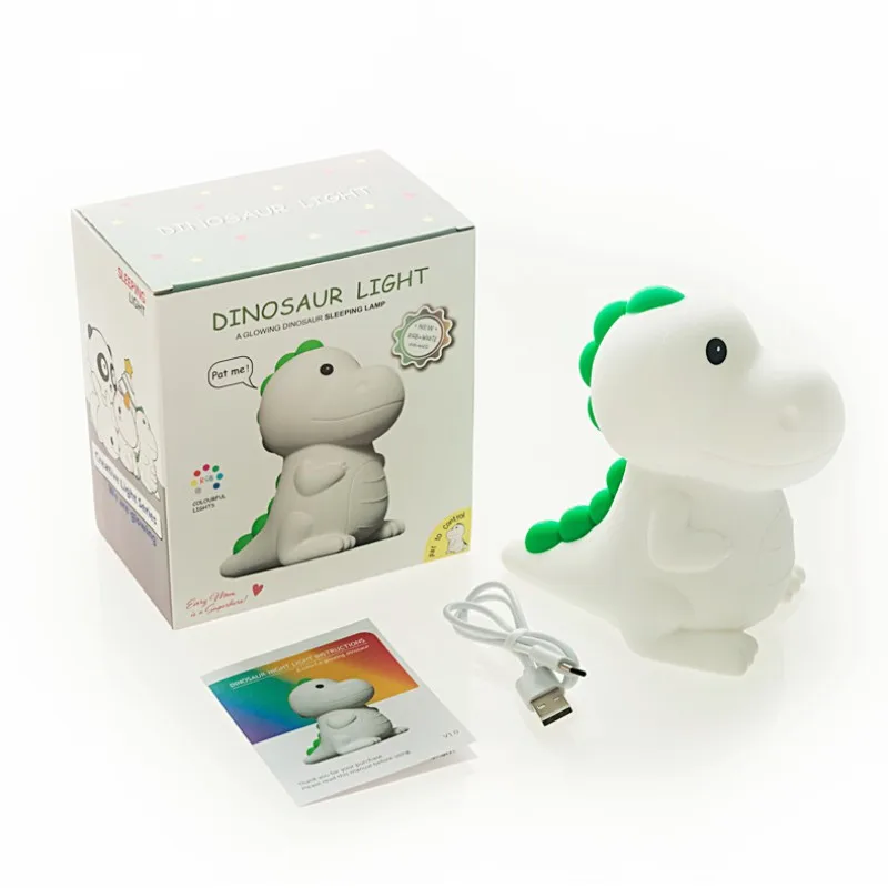 BETTER Kids Animal LED Sleep Light Dinosaur Pat Lamp Nursery Night light Silicone Night Lamp For Baby