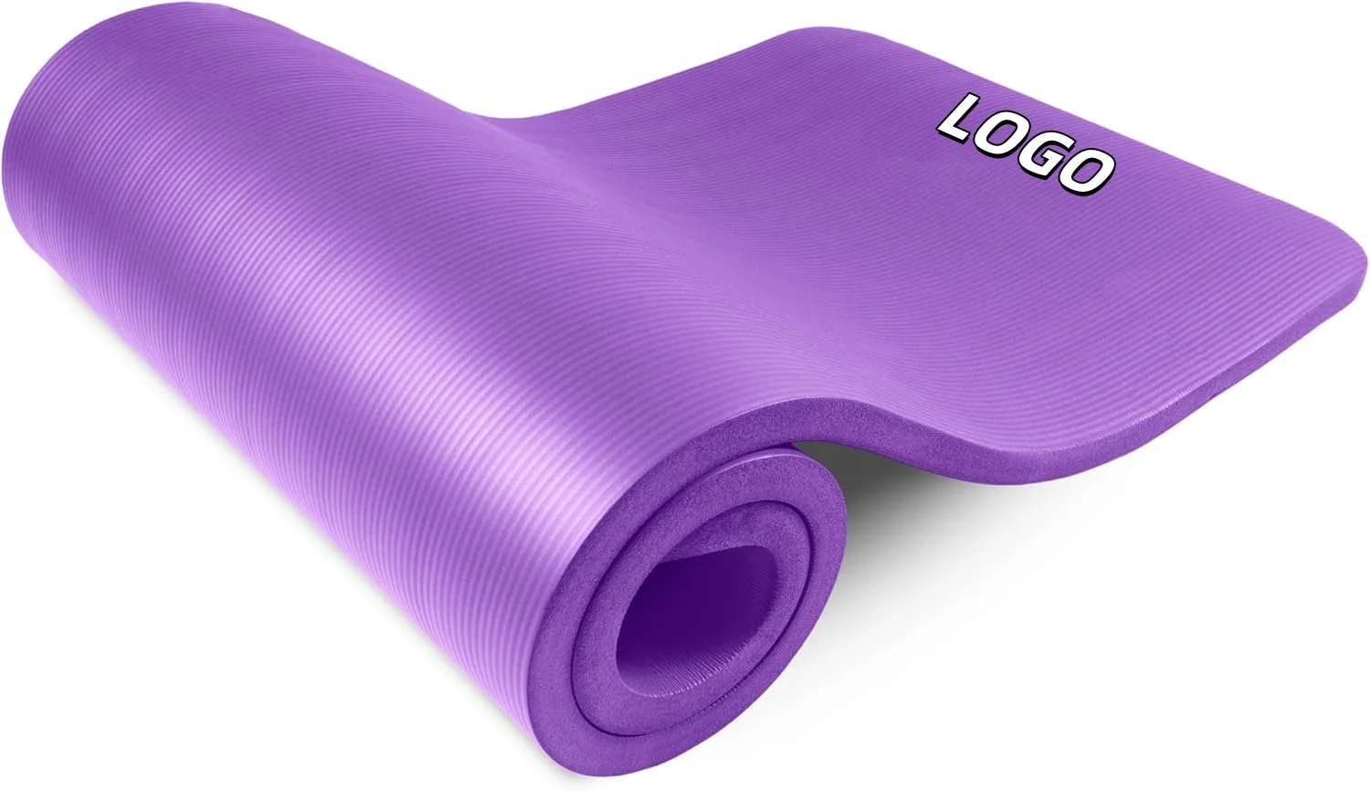ECO friendly Manufacturer NBR yoga mat non slip yoga mat high quality wholesale Custom Logo printed NBR yoga mats