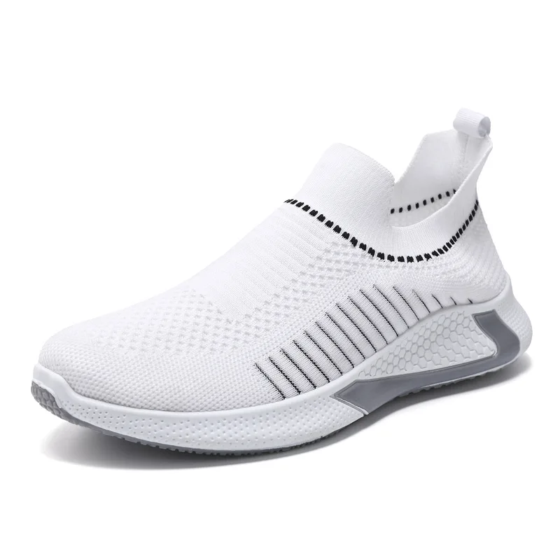 Factory supply attractive price men breathable slip on running casual sneakers custom