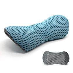 memory foam lower back pain relief lumbar support cushion pillows support correct posture back rest pillow
