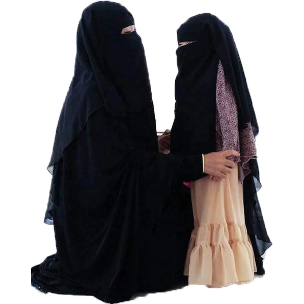 Исламский шарф для женщин и мужчин, черная Паранджа, вуаль, хиджаб, чехол для лица, хиджаб, нижний шарф, шифоновое платье, однотонное, готов к отправке