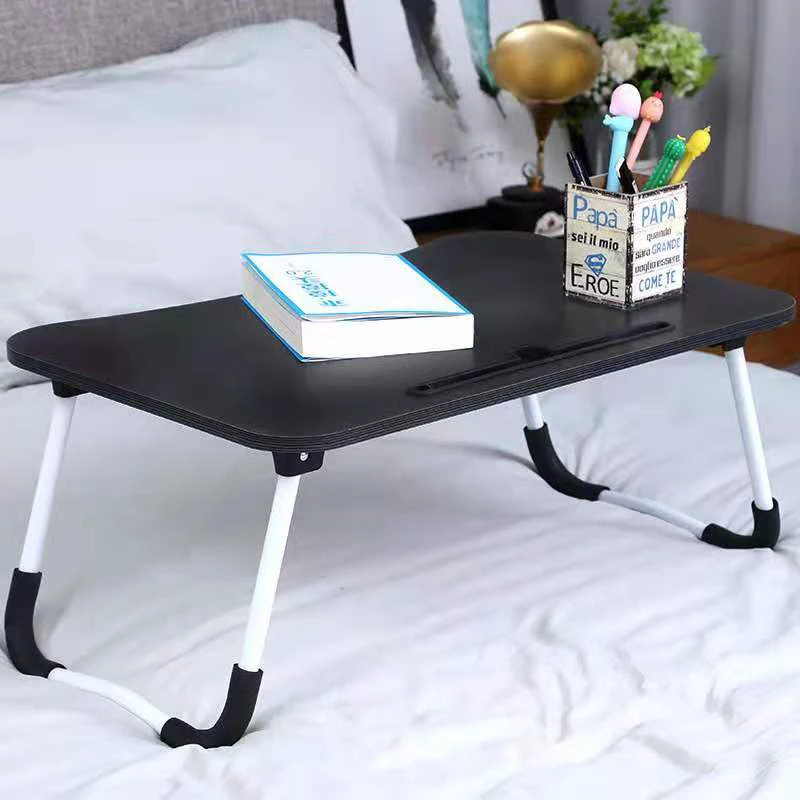 
office furniture wooden table bed use laptop table comfortable modern design folding laptop computer desk 