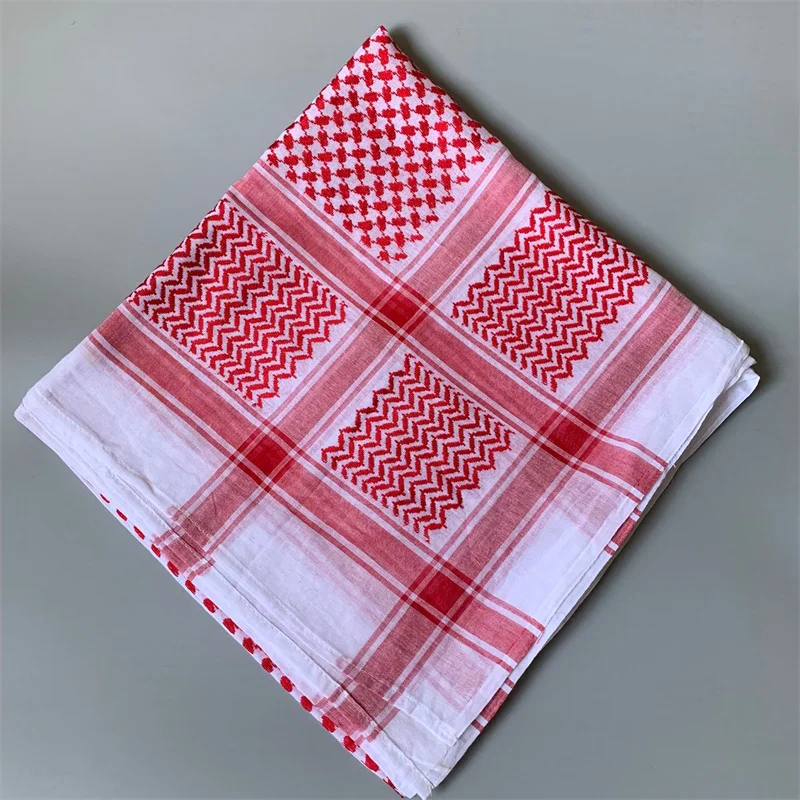Newest light weight Wholesale High Quality Yashmagh Shemag Scarf Men Arab Hijab Keffiyeh White Shemagh With Tassel