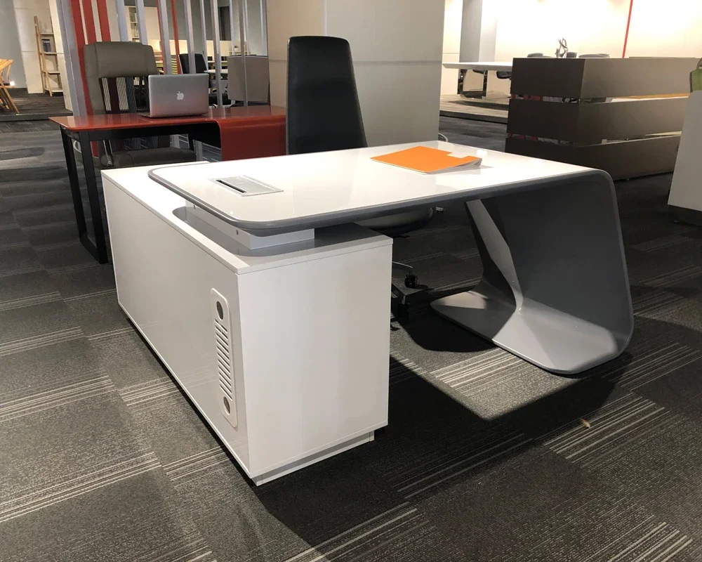 Современная простая дешевая глянцевая краска для выпечки небольшая офисная мебель домашняя спальня Офисная Настройка Рабочий стол