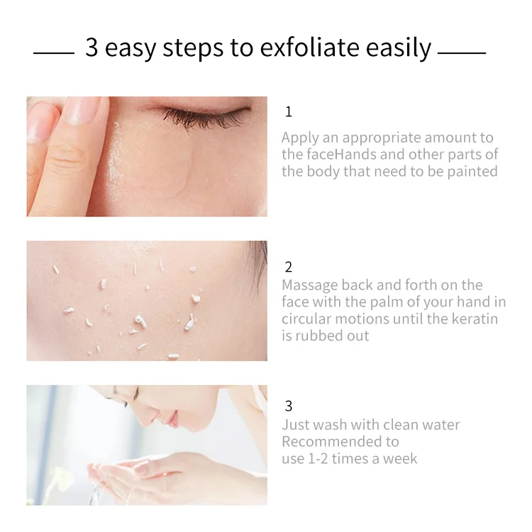 Oem Wholesale Fructic acid Exfoliating Gel Natural Hydrating Gentle Repair Skin Facial Gel