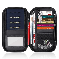Personal Travelling Portable Safety Wallet Money Card Bag Custom Fireproof Passport Holder