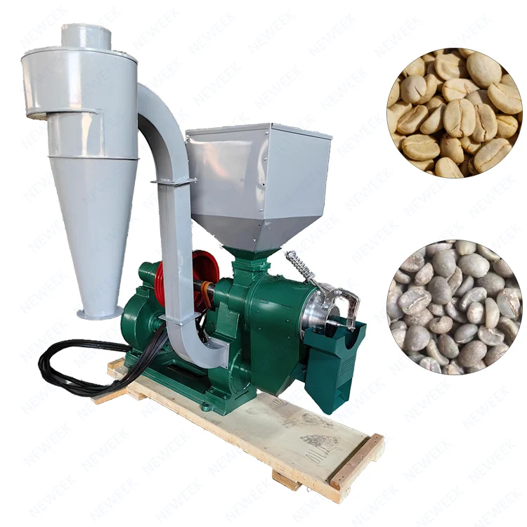 NEWEEK Colombia Africa CE grain dried coffee bean huller husking shelling machine dry coffee bean sheller peeling machine