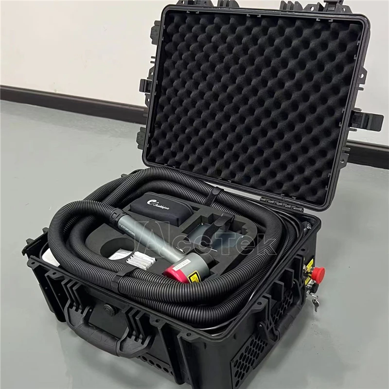 Mini Tools Handheld Laser rust cleaning machine cnc Laser Cleaner Luggage Case Design Handheld 100W laser cleaning tools