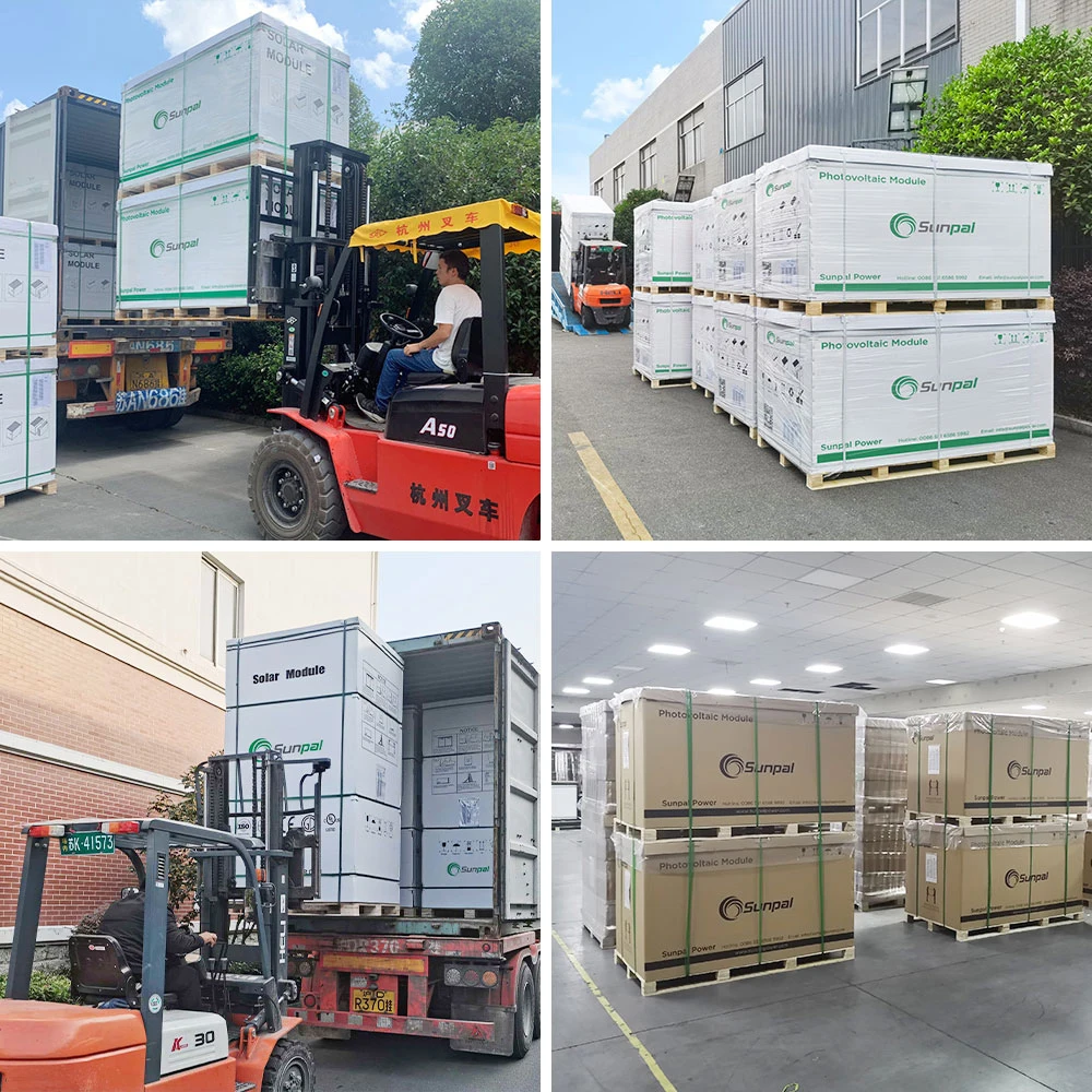 Sunpal Europe Stock HJT Solar Panel 410 430 435 440 445 450 W Solar Modules PV BiPV Solar Photovoltaic Panel