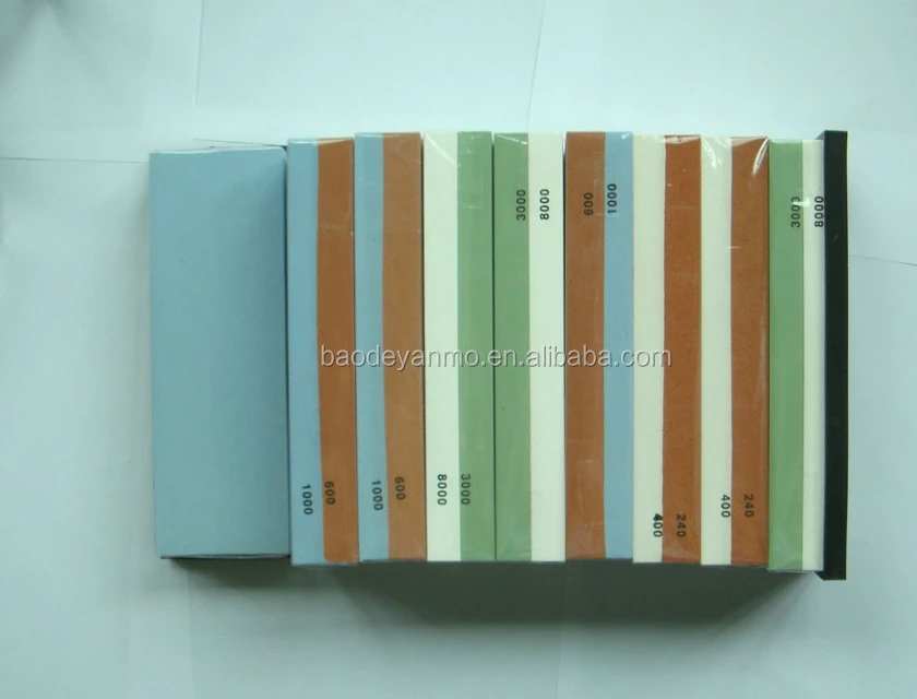 Double sides abrasive tools sharpening stone for ice skate