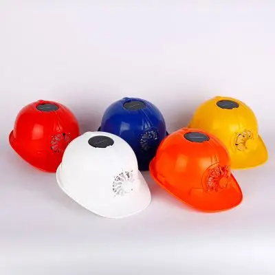 Safety helmet with adjustable ventilation work helmet accessories working helmets with solar fans