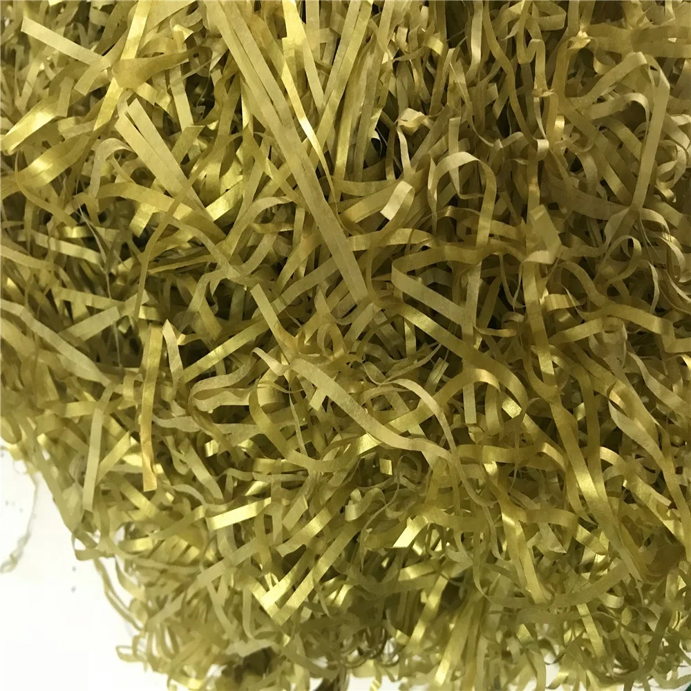 Crinkle Black Color Cut Shredded Tissue Paper Filler small cut cotton tissue kraft crinkle white shredded paper