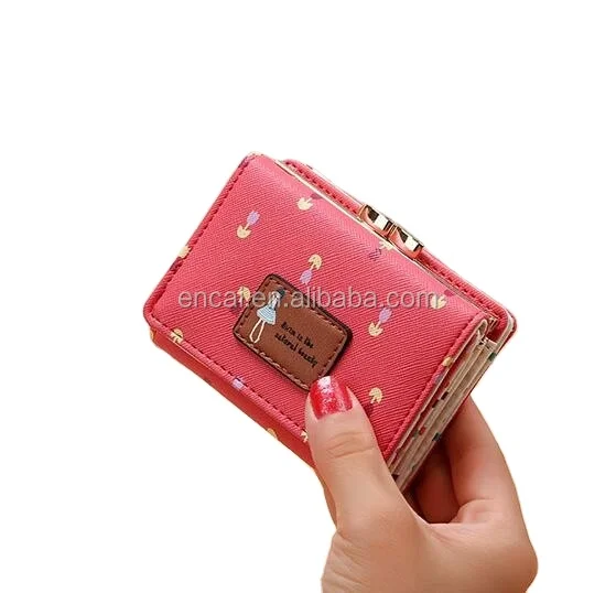 Маленький кошелек Encai из искусственной кожи, кошелек для подростков и студентов, милый кошелек для девочек
