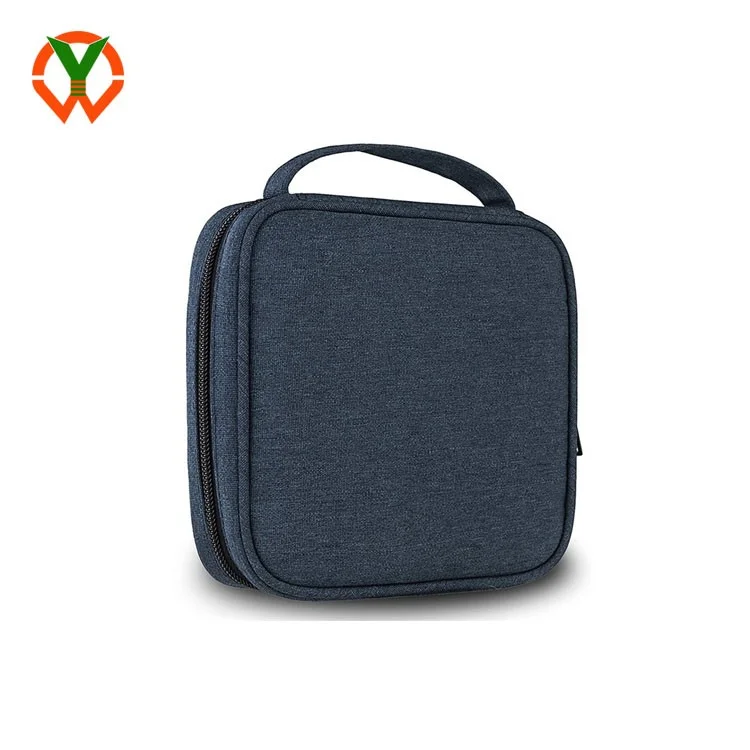 Customize Logo Size Design CD Case Holder Portable 32 CD/DVD Disc Storage Wallet Organizer Bag for Car