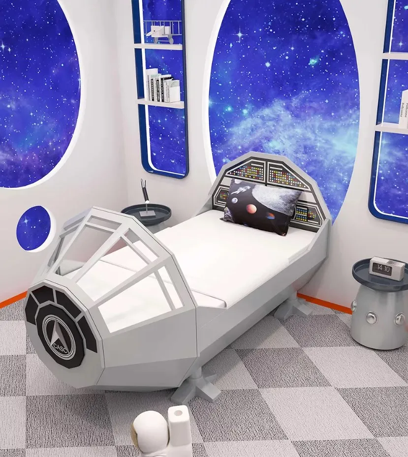 new arrival space ship theme hotel creative modern bed