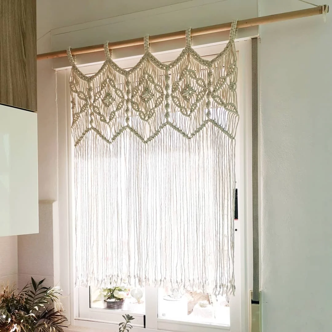 Bohemian Macrame Crochet Curtain Boho Decoration Wall Tapestry Party Accent