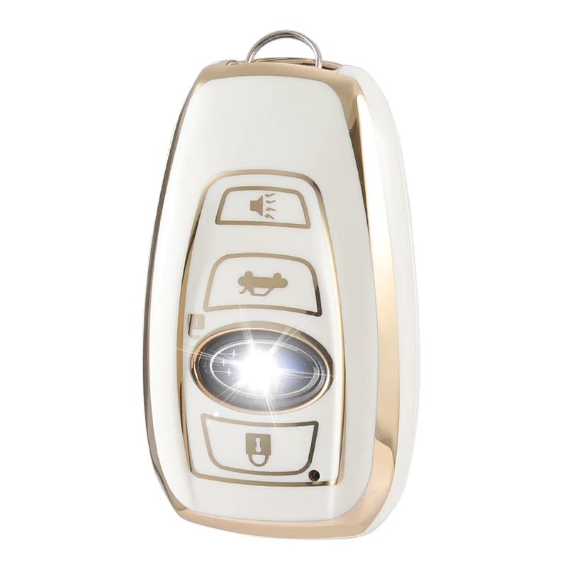 for Subaru Key Fob Cover , Soft TPU Full Protection Key Case for Subaru Forester CrossTrek Outback WRX Ascent BRZ Impreza Legacy