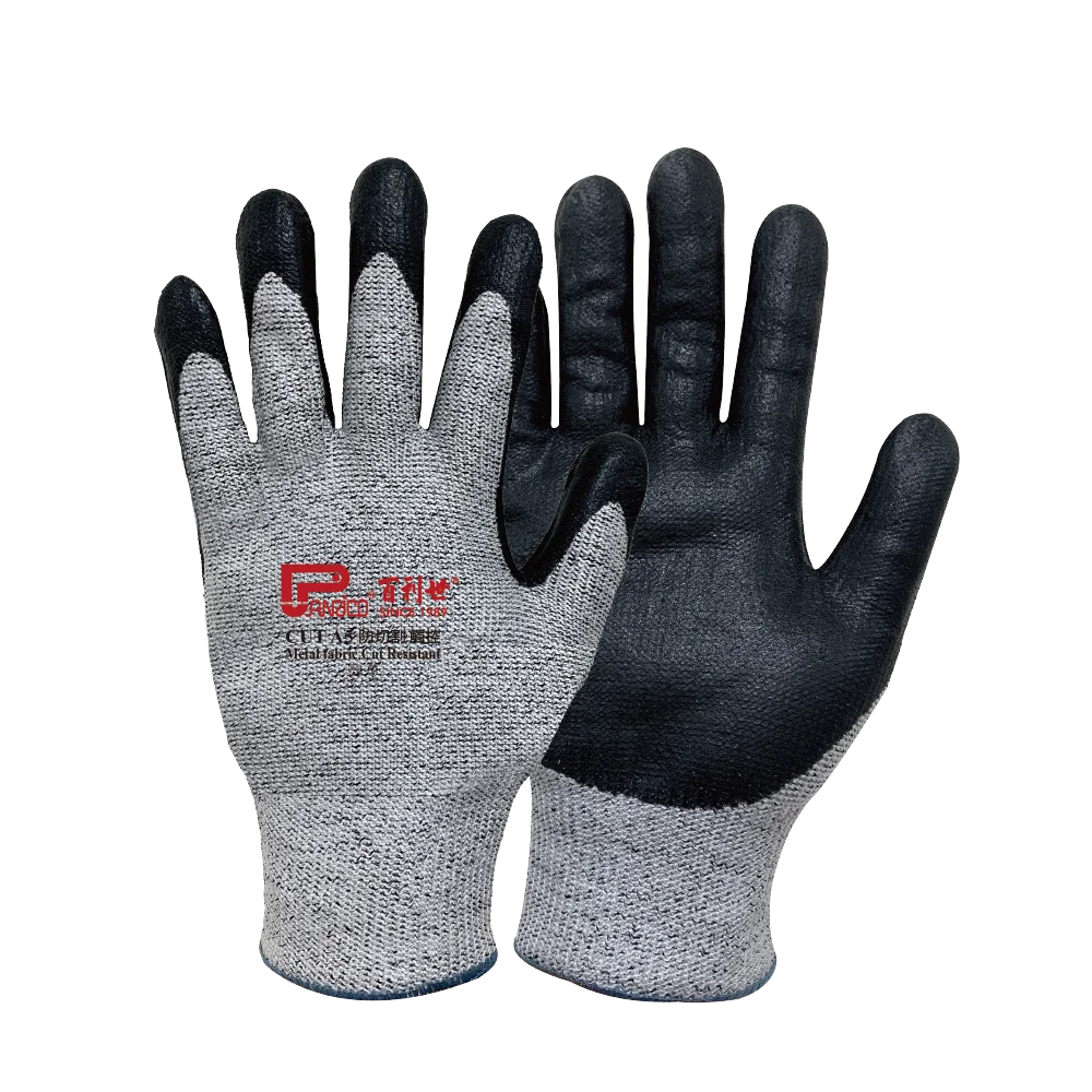 Metal Fabric Cut Resistant Work Gloves Ansi A5 Safety Anti Cut Protection Work Gloves