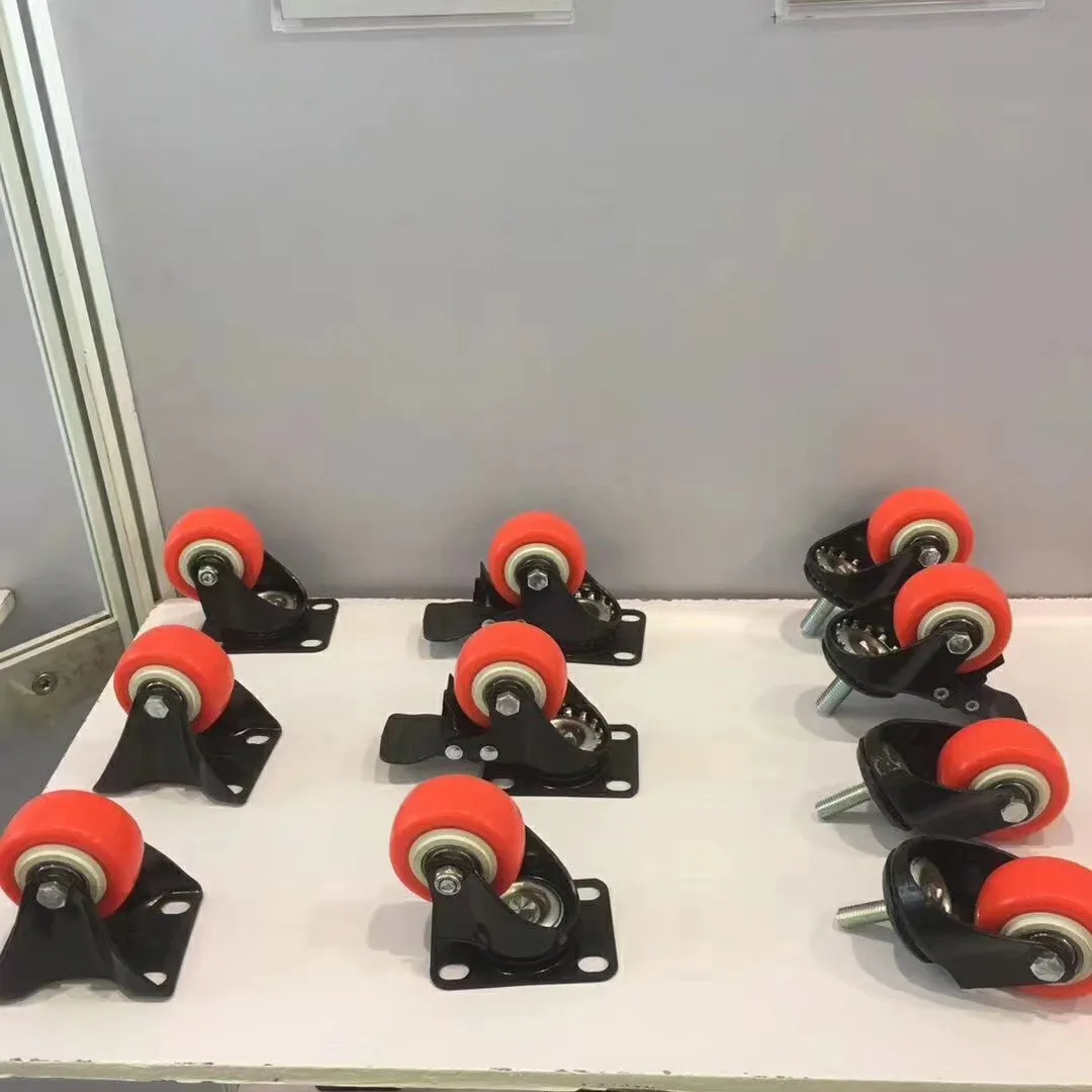 1.5/2/2.5/3 inch black gold diamond casters double bearing silent and durable furniture caster wheels