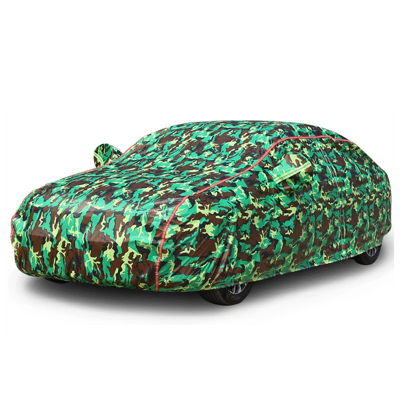 Factory Directly Camouflage Car Cover With Reflective Strips Uv Protect Universal Fully Waterproof,Durable Car Covers