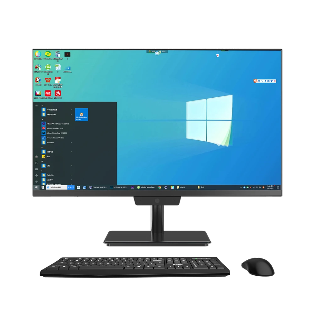 Manufacture 23.8 27 Inch Core I3 I5 1115g4 Touchscreen All-in-one Computer Ultra-thin Borderless Pc All In One Pc