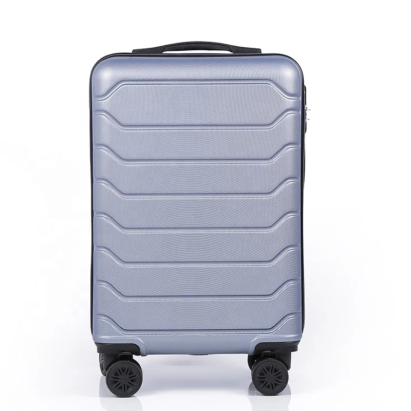 new silver luggages business fashion abs trolley luggage set