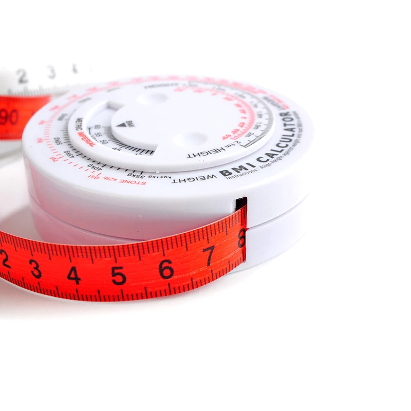 Metal hook gift measuring tape measure with bmi calculator