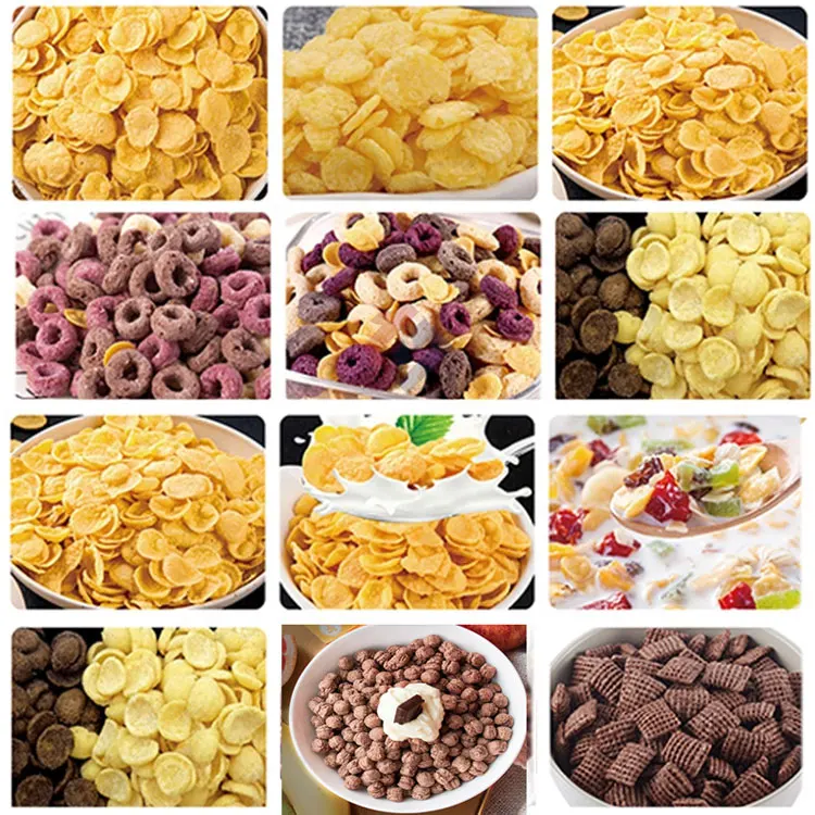 Mini frosted corn flakes extruder making manufacturing machine processing line price