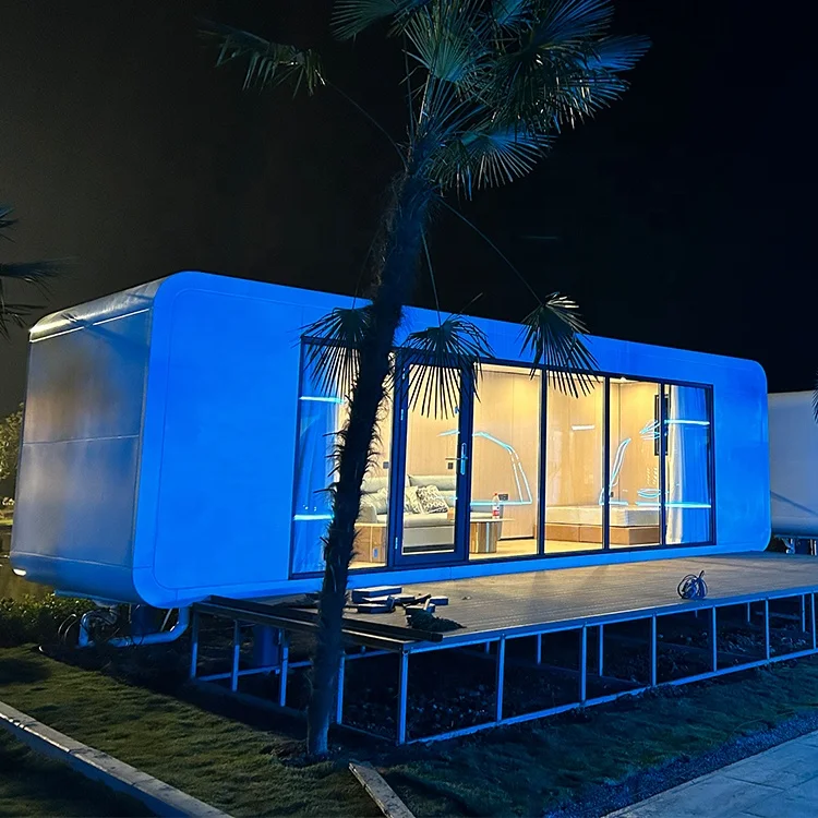 Space Capsule House Apple Cabin Modern Design Prefab Modular Tiny Homes Villa Container Office
