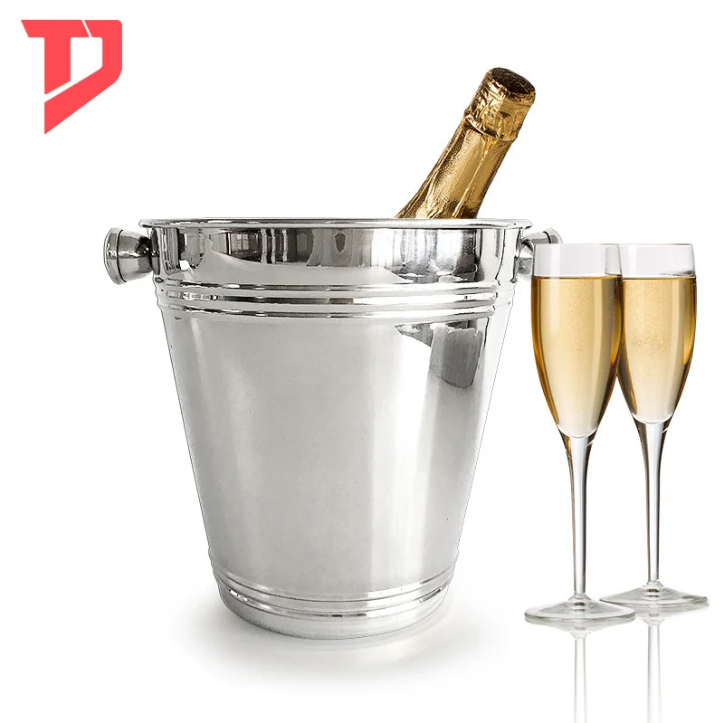 Оптовая продажа, недорогие ведра для льда из нержавеющей стали 3,0 л с медведем