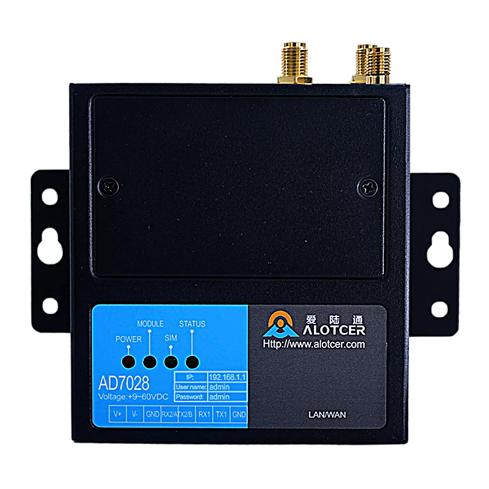 Rugged lte router industrial serial modem AD7028V 1 port Ethernet