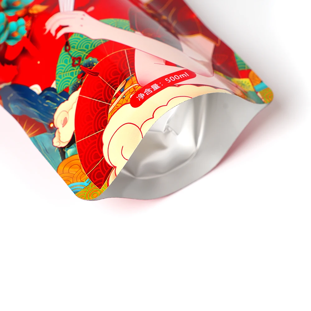 Explosive New Products Personalized Stand Up Pouch Bags Custom Printed Plastic Mylar Bags With Spout On Sale