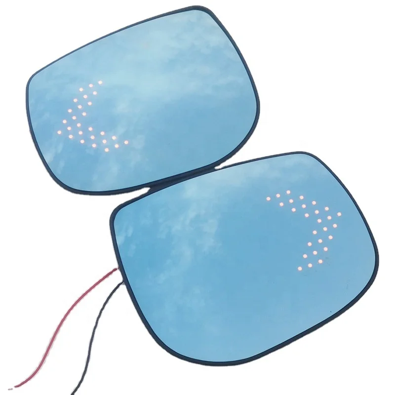 Blue Glass Anti Dazzle Wide Angle view Heated side mirror led turn signal indicator for Subaru Forester 2019+