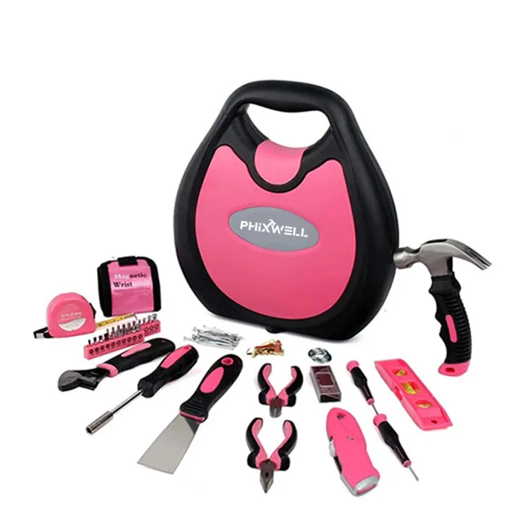 97 piece Top Quality 97PCS 45 Steel Lady DIY gift Tool Set case Household Hardware Tools Combination Kit