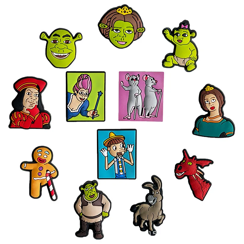 Shreks Croc Charms Custom Croc Pvc Shoe Decoration Charms Custom Wholesale Vendor 2022