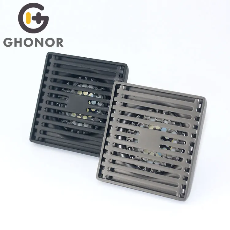 Anti-Corrosion Backflow Preventer Mold Shower Tile Floor Drain Cover Steel Chicago PVC Plastic Draining With Pvc