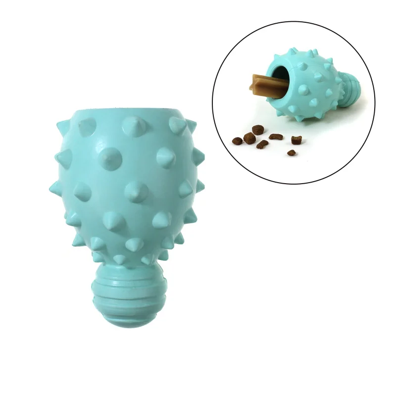 Wholesale Pet Supplies Natural Rubber IQ Training Play Dog Toy Ball Treat Dispenser Pet Chew Toys