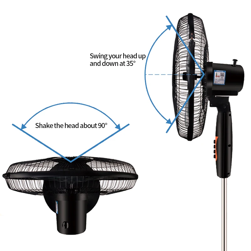 oscillating rechargeable turbo cooling solar stand pedestal bladeless tower fan 18 inch with remote control