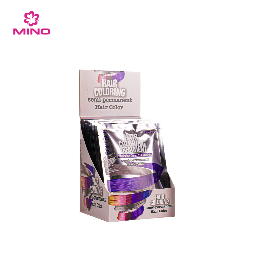 2024 Newest SOFTSUB Cream Hair Dye OEM Hair Coloring Shampoo Treatment Conditioner Semi-Permanent Liquid Hair Dye