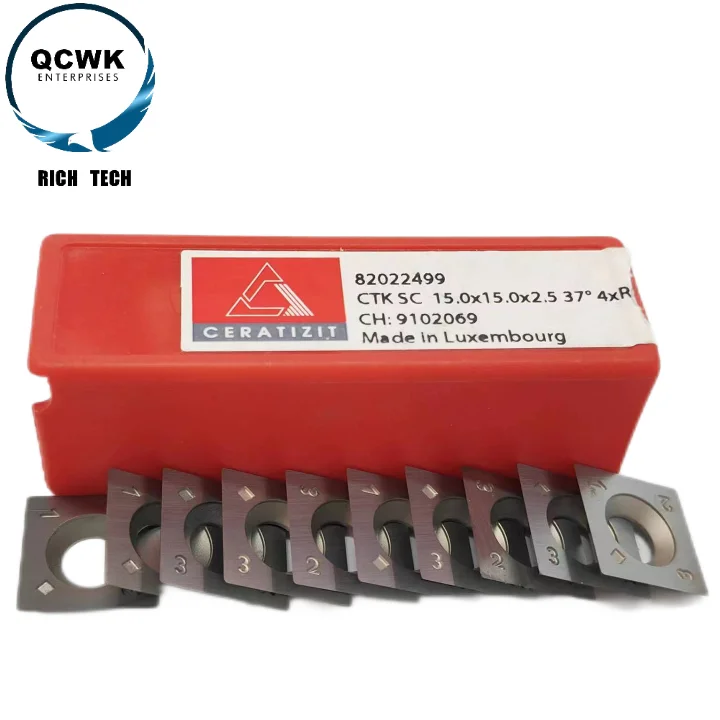 New Product Explosion Luxembourg Quality 15*15*2.5 37° Expendable Spiral Blade CERATIZIT Helical Blade