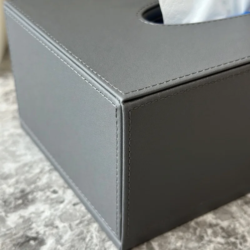 8 items Luxury pu leather paper pen executive desk organizer set for office desk