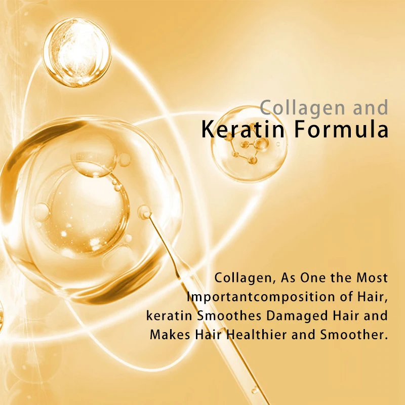 Natural organic collagen Keratin Hair Straightening Cream Hair Care Products for Black Women Private Label