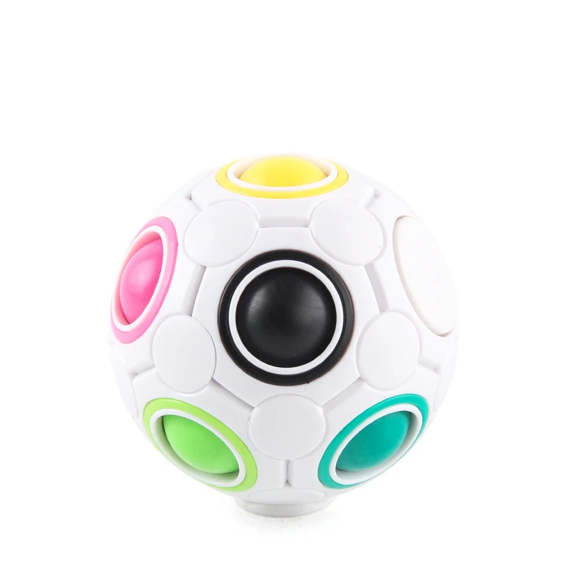
Children Stress Reliever Games Magnetic Cube Balls Toys Puzzle Ball Fidget Magic Rainbow Puzzle Ball 