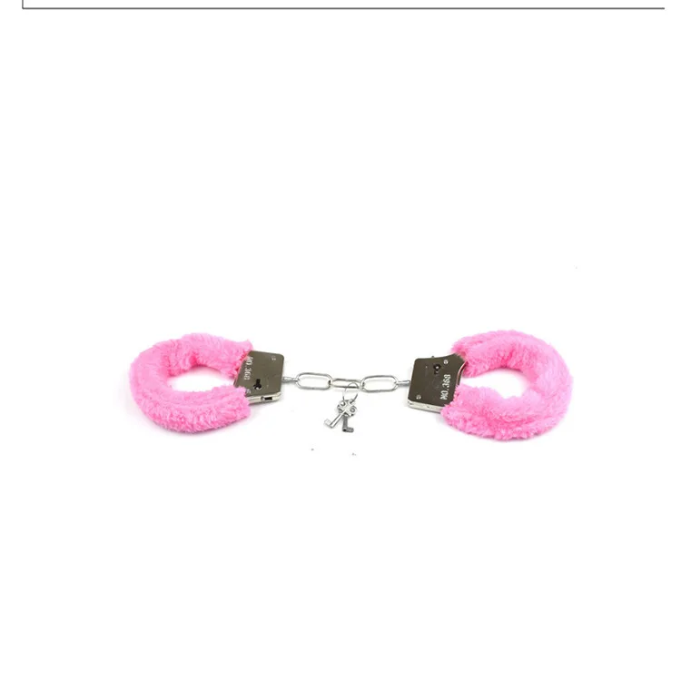 Sex toys plush metal binding handcuffs foot cuffs adult toys