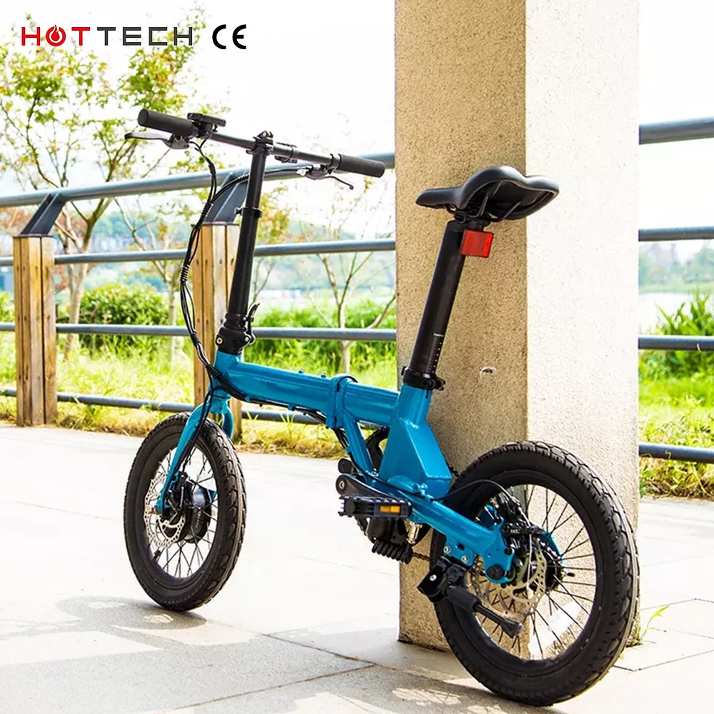 HOTTECH Factory Hot Sale aluminum alloy 16 inch ebike folding 250 watt electric bicycle