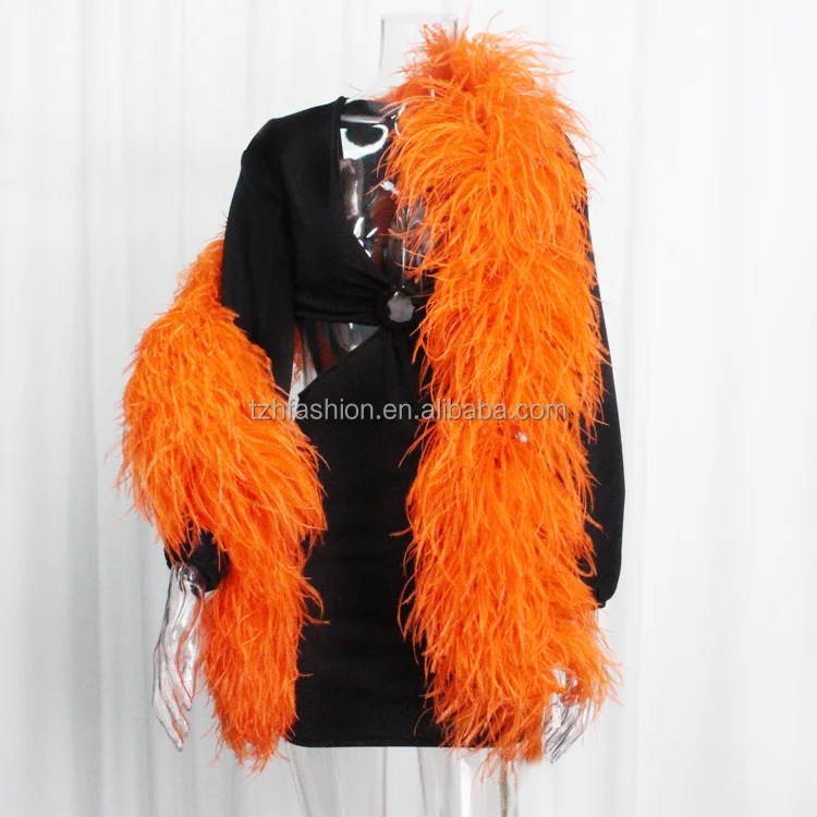 Top Supplier High Quality 10-20 Ply Ostrich Feathers Boa Scarf For Dance Dress Fashion Clothes Show